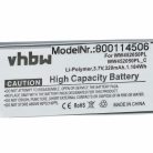 VHBW Vezeték nélküli fejhallgató Akkumulátor WW452050PL_C, WW452050PL - 320 mAh 3,7 V Li-polimer