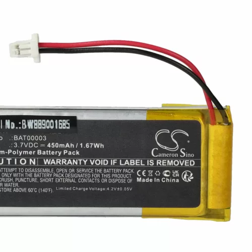 VHBW Wireless Headphone Battery BAT00003 - 450 mAh 3.7 V Li-polymer