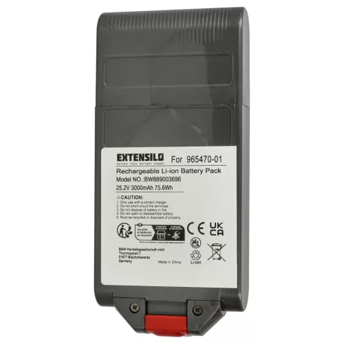 VHBW Battery for Dyson 96547001, 965470-01 - 3000 mAh, 25.2 V, Li-Ion