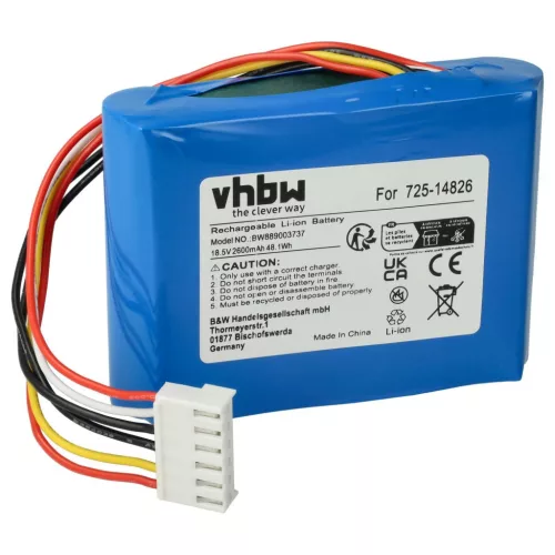VHBW Cub Cadet Lawn Mower Battery 725-14826, 725-14827, 725-18426 - 2600 mAh 18.5 V Li-Ion