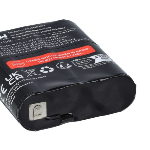 VHBW Radio Battery Motorola 4002A, 56315, FRS-009, AP-4002, AP-4002H, 1532, 53615 - 1500 mAh 3.6 V NiMH
