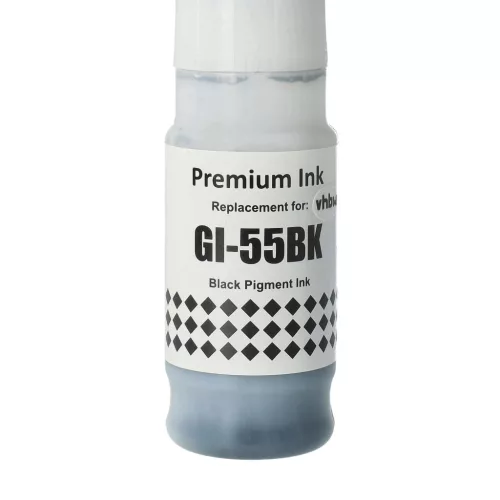 VHBW Nachfüll-Tinte Canon GI-55BK, 6292C001 - Pigmentiert, 70 ml