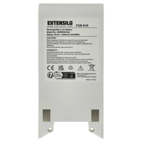 VHBW Akku anstelle Xiaomi MJWXCQ04ZM - 3400 mAh 25,2 V Li-Ion