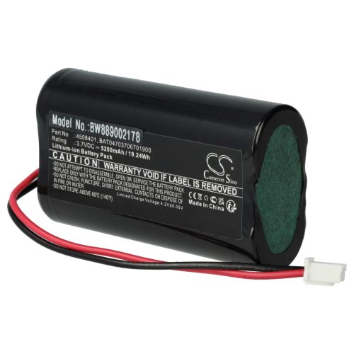 VHBW Battery BAT04703706701900, 4508401 - 5200 mAh 3.7 V Li-Ion