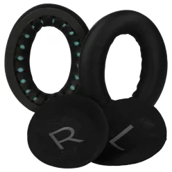   VHBW Ear Pads for Bose QC45 Headphones - Foam / Synthetic Fiber, 19 mm Thick