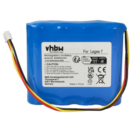 VHBW Akku Hobot LG700P1001 - 4000 mAh 14,4 V Li-Ion