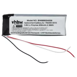   VHBW Drahtloser Kopfhörer Akku Bose 792200-0010 - 630 mAh 3,8 V Li-Ion