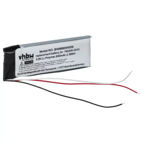 VHBW Drahtloser Kopfhörer Akku Bose 792200-0010 - 630 mAh 3,8 V Li-Ion