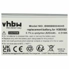 VHBW Kabellose Kopfhörer Akku Sennheiser 534403, H383562 - 820 mAh 3,7 V Li-Polymer