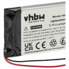 VHBW Kabellose Kopfhörer Akku Sennheiser 534403, H383562 - 820 mAh 3,7 V Li-Polymer