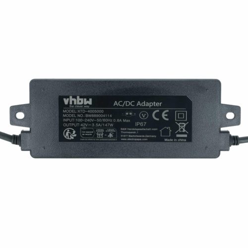 VHBW Hálózati adapter Bosch F016L69116 fűnyíró robot töltőállomáshoz - 42 V / 3,5 A