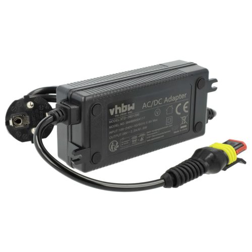 VHBW Hálózati adapter Husqvarna 5867553-01, 5904423-01, 5803807-01 fűnyíró robot töltőállomáshoz - 28 V / 2,2 A