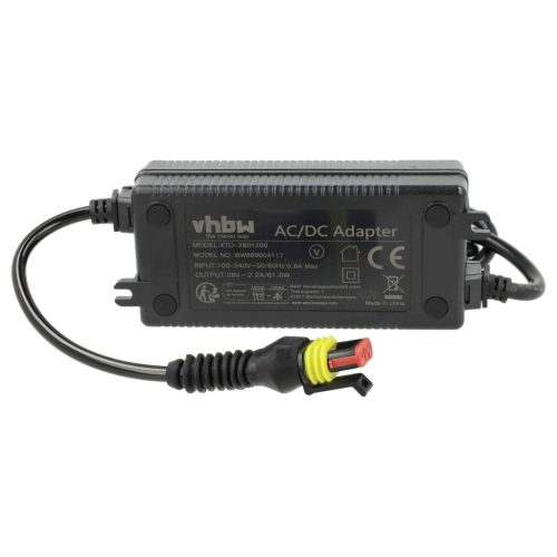 VHBW Hálózati adapter Husqvarna 5867553-01, 5904423-01, 5803807-01 fűnyíró robot töltőállomáshoz - 28 V / 2,2 A