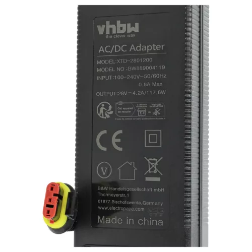 VHBW Ladegerät Husqvarna 580380601, 586755201, 590442401 - 117,6 W