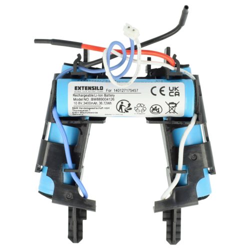 VHBW Battery for AEG 140127175457 - 3400 mAh 10.8 V Li-Ion