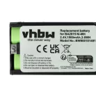VHBW Mikrofonakku BA2015, BA-2015 - 1500 mAh 2,4 V NiMH