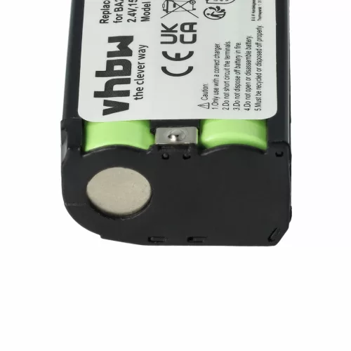 VHBW Wireless Headphone Battery Sennheiser BA2015, BA-2015 - 1500 mAh 2.4 V NiMH