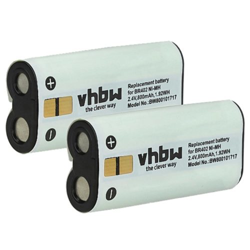 VHBW Diktiergerät Akku Olympus BR403, BR402 - 800 mAh 2,4 V NiMH