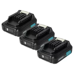   3x Battery replaces Makita 197396-9, 197390-1, 197402, 197394-3 Electric Power Tool - 2000 mAh, 12 V, Li-Ion