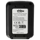 3x Battery replaces Makita 197396-9, 197390-1, 197402, 197394-3 Electric Power Tool - 2000 mAh, 12 V, Li-Ion