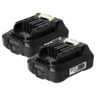 2x Battery replaces Makita 197396-9, 197390-1, 197402, 197394-3 Electric Power Tool - 2500 mAh, 12 V, Li-Ion