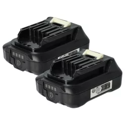   2x Battery replaces Makita 197396-9, 197390-1, 197402, 197394-3 Electric Power Tool - 2500 mAh, 12 V, Li-Ion