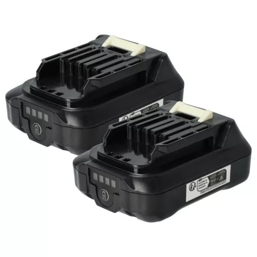 2x Battery replaces Makita 197396-9, 197390-1, 197402, 197394-3 Electric Power Tool - 2500 mAh, 12 V, Li-Ion