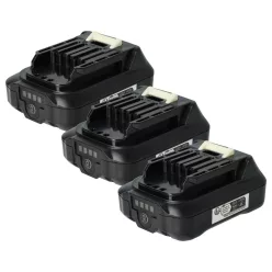   3x Battery replaces Makita 197396-9, 197390-1, 197402, 197394-3 Electric Power Tool - 2500 mAh, 12 V, Li-Ion