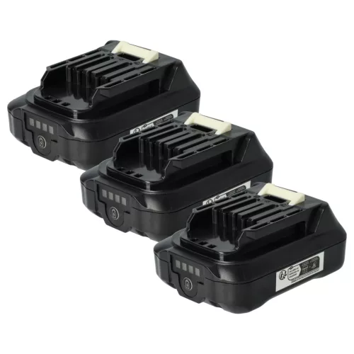 3x Battery replaces Makita 197396-9, 197390-1, 197402, 197394-3 Electric Power Tool - 2500 mAh, 12 V, Li-Ion