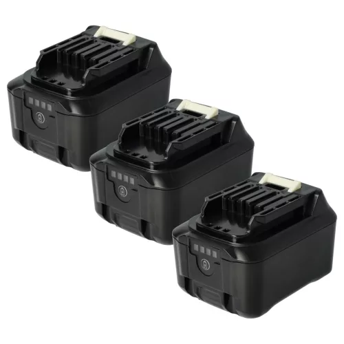 3x Battery replaces Makita 197396-9, 197390-1, 197402, 197394-3 Electric Power Tool - 5000 mAh, 12 V, Li-Ion