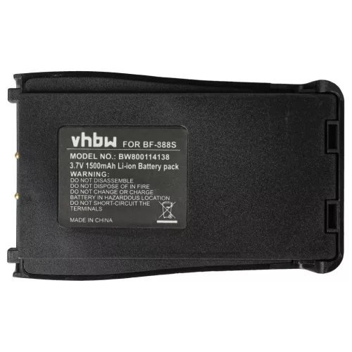 VHBW Radio Akku Baofeng BL-1 - 1500 mAh 3,7 V Li-Ion