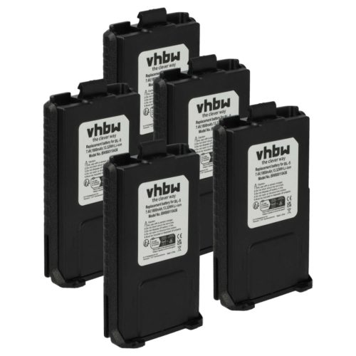 VHBW Rádió Akkumulátor Baofeng BL-5 - 1800 mAh 7,4 V Li-Ion