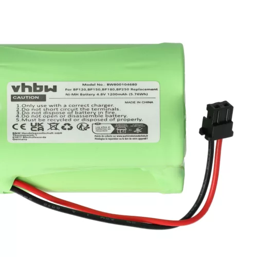 VHBW Radio Akku BP120, BBTY0356001, BP180, BP150, BP250 - 1200 mAh 4,8 V NiMH