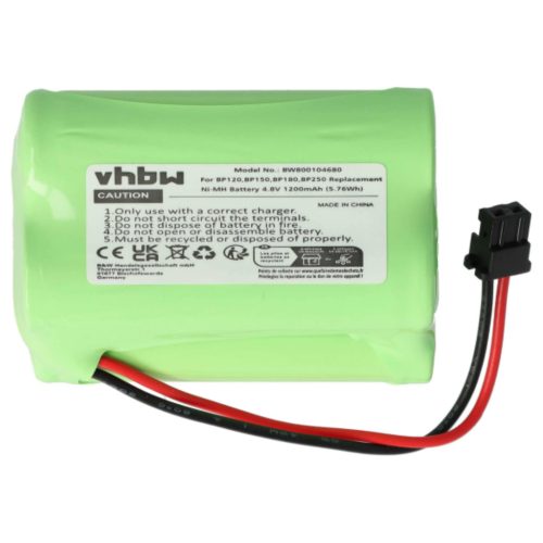 VHBW Radio Akku BP120, BBTY0356001, BP180, BP150, BP250 - 1200 mAh 4,8 V NiMH