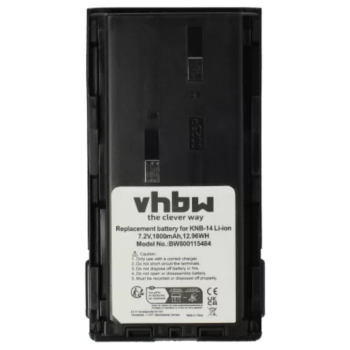 VHBW Radio Akku Bidatong BD-15-L - 1800 mAh 7,4 V Li-Ion