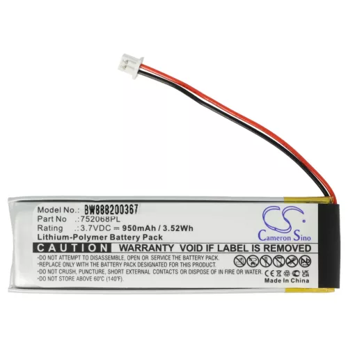 VHBW Kabellose Kopfhörer Akku Midland 752068PL - 950 mAh 3,7 V Li-Polymer