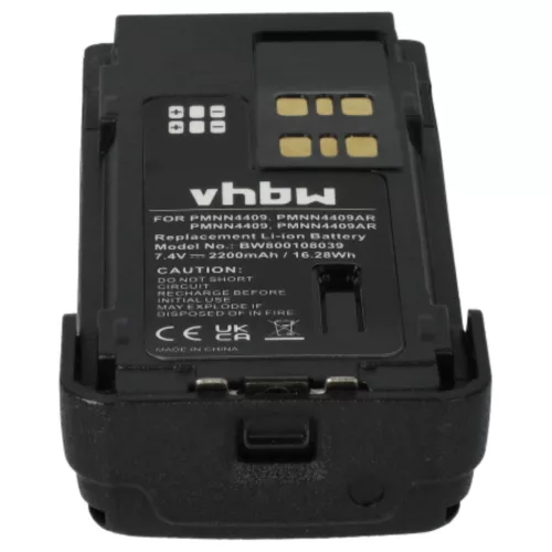 VHBW Radio Akku PMNN4406BR, PMNN4406, PMNN4409 - 2200 mAh 7,4 V Li-Ion