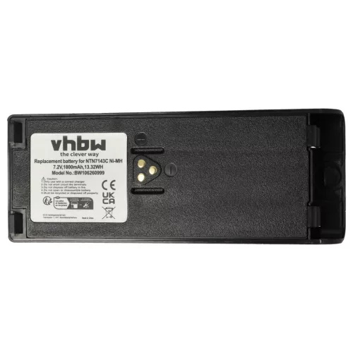 VHBW Radio Akku NTN7143B, NTN7143C, NTN7143A, NTN7143 - 1800 mAh 7,5 V NiMH