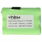 VHBW Radio Battery 53617, KEBT-086-B - 700 mAh 3.6 V NiMH