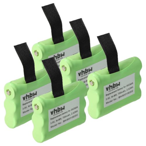 VHBW Radio Battery 53617, 3XCAAA, KEBT-086-B - 700 mAh 3.6 V NiMH