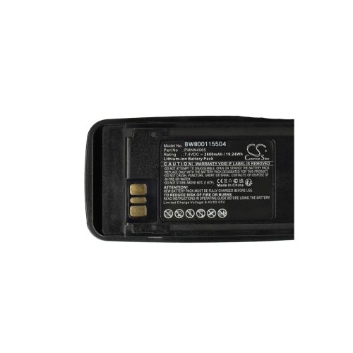 VHBW Rádió Akkumulátor NNTN4066, PMNN4065, NNTN4077, NNTN4103 - 2600 mAh 7,4 V Li-Ion