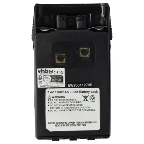 VHBW Radio Akku BLO-004, BLO-007, BLO-001 - 1700 mAh 7,4 V Li-Ion