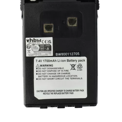 VHBW Radio Akku BLO-004, BLO-007, BLO-001 - 1700 mAh 7,4 V Li-Ion