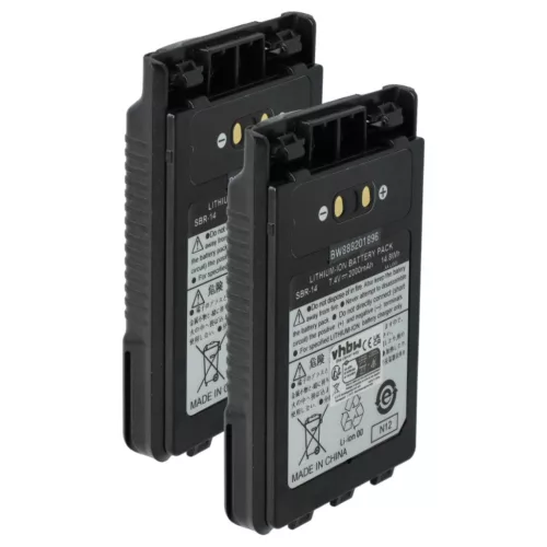 VHBW Radio Battery SBR-14, SBR-14Li - 2000 mAh 7.4 V Li-Ion