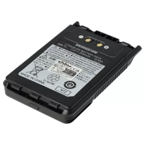 VHBW Radio Battery SBR-14, SBR-14Li - 2000 mAh 7.4 V Li-Ion