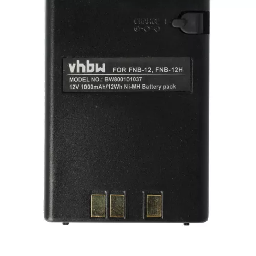 VHBW Radio Battery FNB-14, FNB-14H, FNB-12, FNB-12H, FNB-10, FNB-10H - 1000 mAh 12 V NiMH