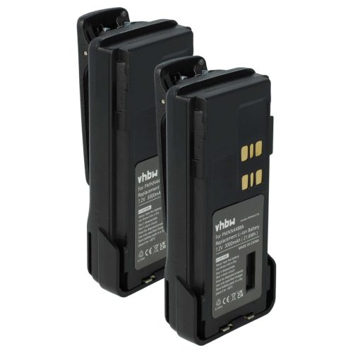 VHBW Radio Battery PMNN4416, PMNN4415, PMNN4415AR, PMNN441 - 3000 mAh 7.2 V Li-Ion