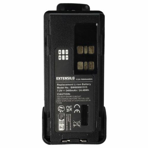 VHBW Radio Akku PMNN4416, PMNN4415, PMNN4415AR, PMNN441 - 3400 mAh 7,2 V Li-Ion