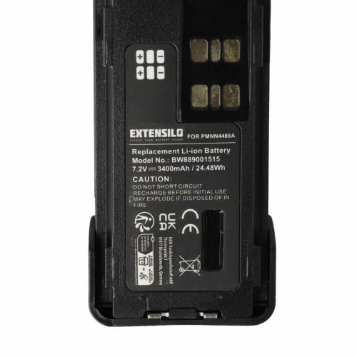 VHBW Radio Akku PMNN4416, PMNN4415, PMNN4415AR, PMNN441 - 3400 mAh 7,2 V Li-Ion