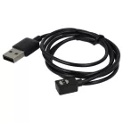 VHBW USB Charging Cable 2.5 mm Audio Jack - for Suunto Wing Headphones, Black